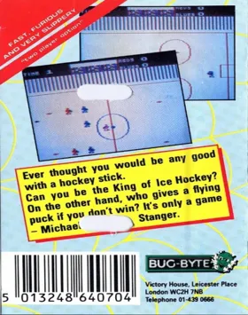 Hockey (1986)(Bug Byte)[HOCKEY] box cover back